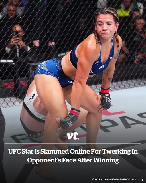 UFC star is slammed online for twerking in opponent’s face after winning