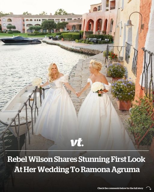 Rebel Wilson shares stunning first look at her wedding to Ramona Agruma