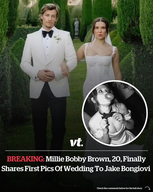 Millie Bobby Brown, 20, finally shares look at wedding to Jake Bongiovi